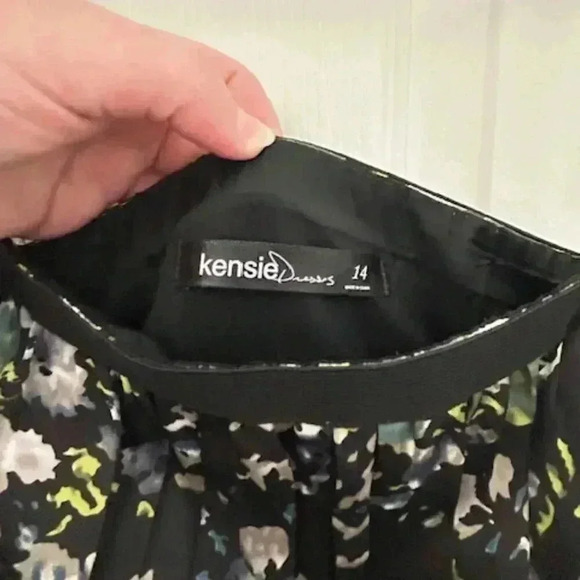 Kensie Floral Elastic  Waist High-Low Dress - Picture 11 of 12